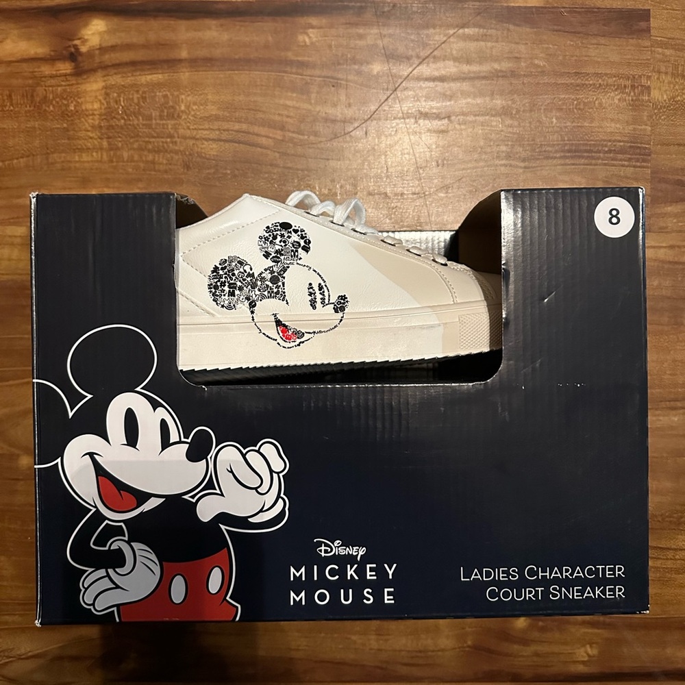 Disney Mickey Mouse Women’s Court Sneakers - White